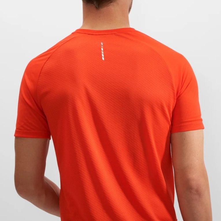 Orange Salomon Cross Rebel Short Sleeve Men's T-Shirts | IE OI2463